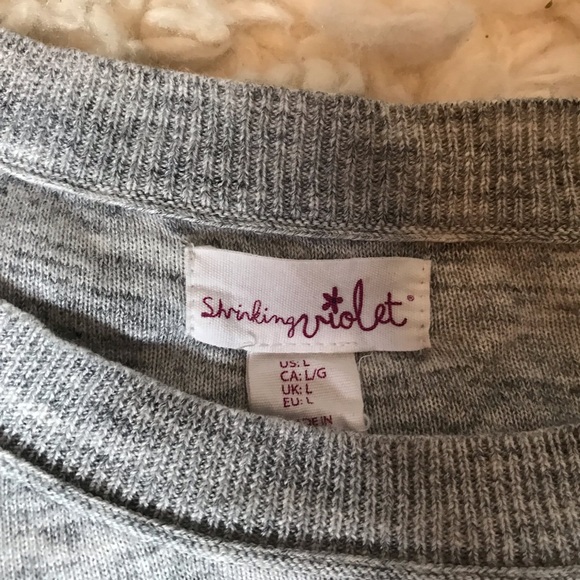 Grey long tunic style sweater - Picture 6 of 6